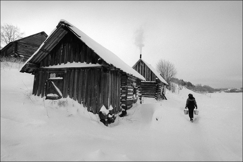 "Bathing day", village of Pogost, Pudozh district, Karelia, Russia, January 2009