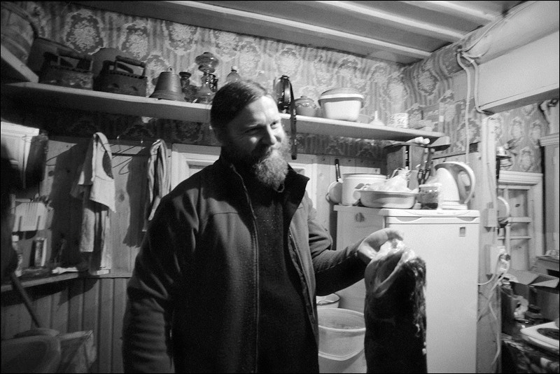 "Big fish", village of Pogost, Pudozh district, Karelia, Russia, January 2009