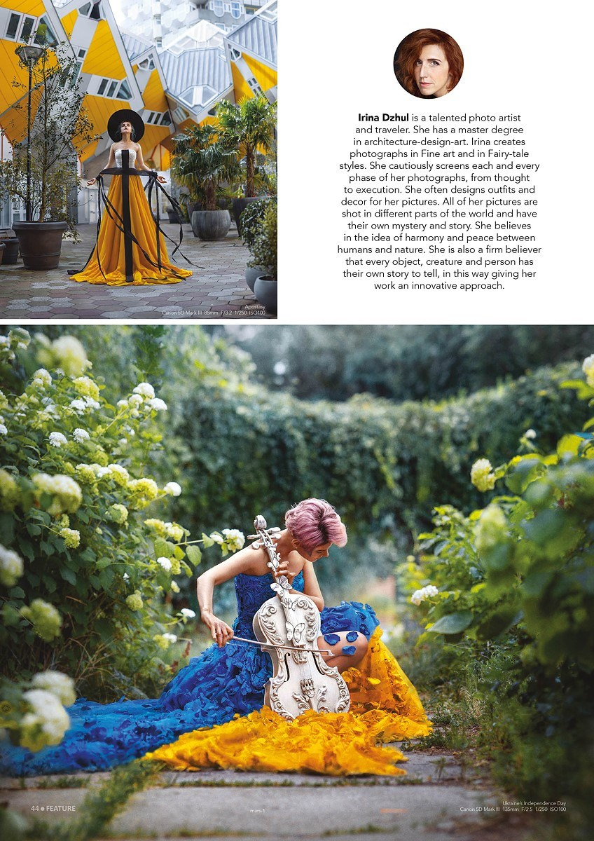 My publications. Art photographer in Amsterdam, the Netherlands Irina Dzhul