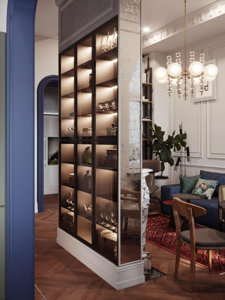 APARTMENT IN HISTORICAL ART CHIC STYLE. Дизайн интерьера и 3D-визуализация | AB Design Buro