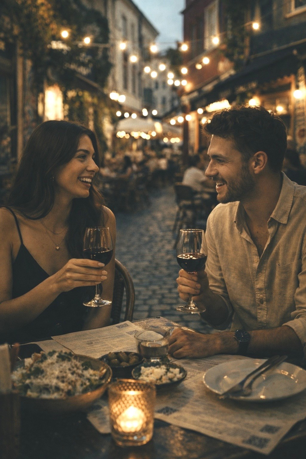 couple dinner Kapana Plovdiv