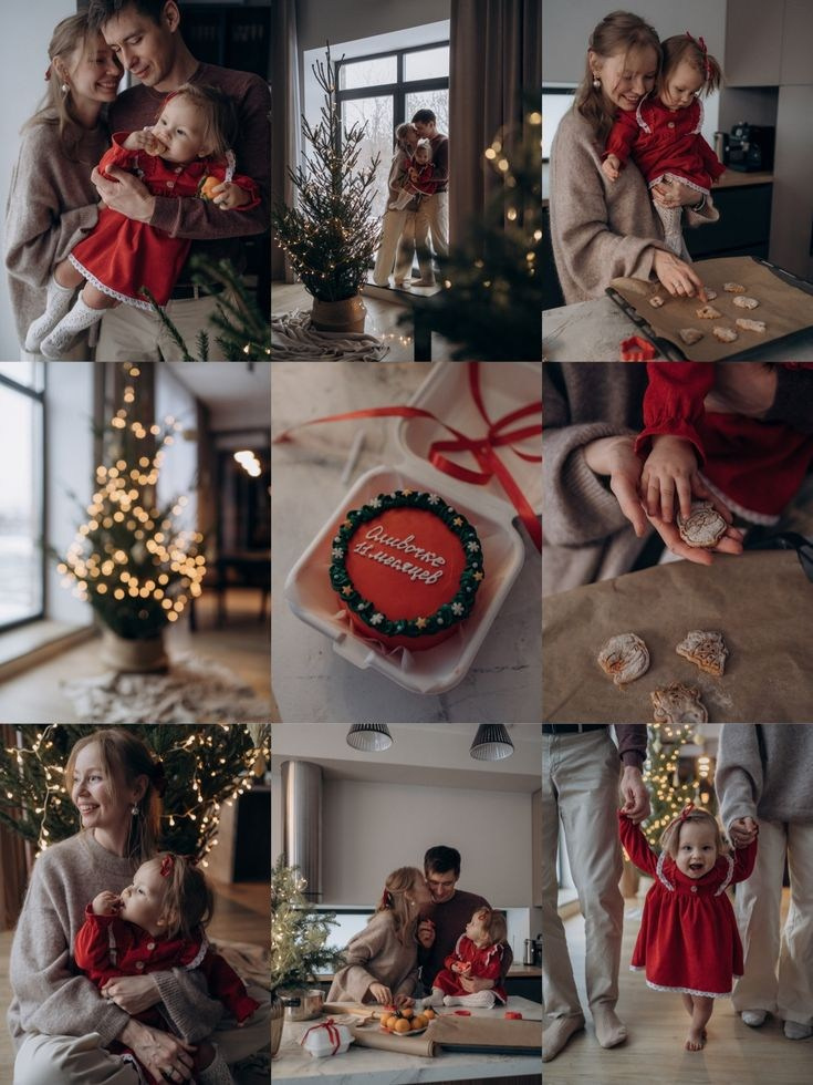 Семейная новогодняя фотосессия. Семейный фотограф Лейпциг, Германия