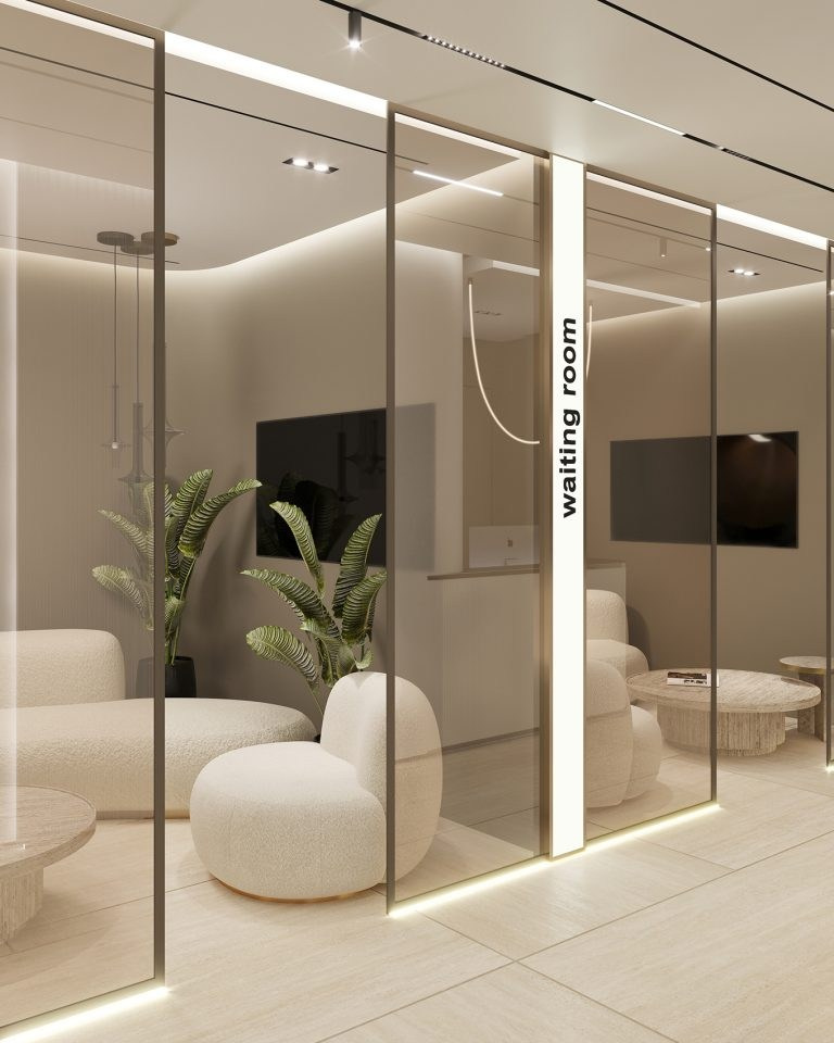 ELEMENTAL КЛИНИКА В ДУБАЕ. Дизайн интерьера и 3D-визуализация | AB Design Buro
