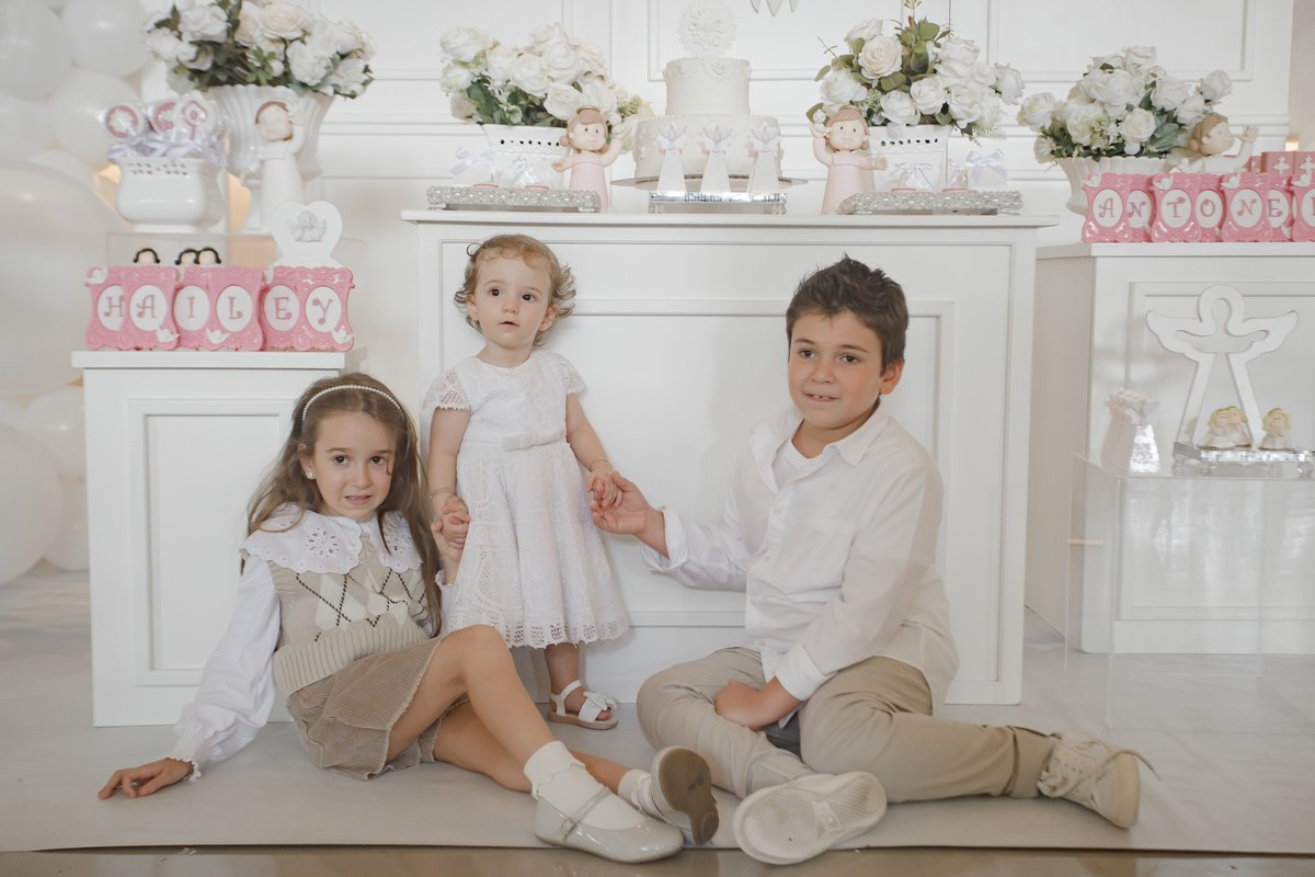 Batizado - Antonella e Hailey. Fotógrafa de Eventos em São Paulo e Sorocaba Kika Damasceno