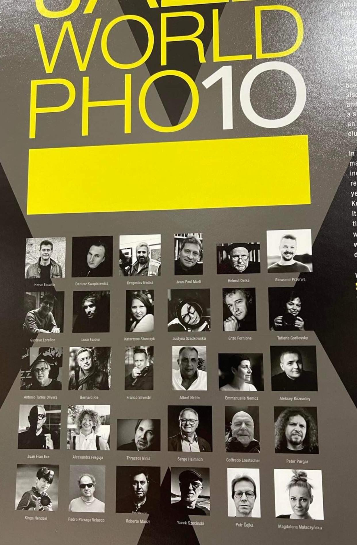 Фотография плаката 30-ти участников фотоконкурса Jazz World Photo'2023 (JWP 2023), Трутнов, Чехия.