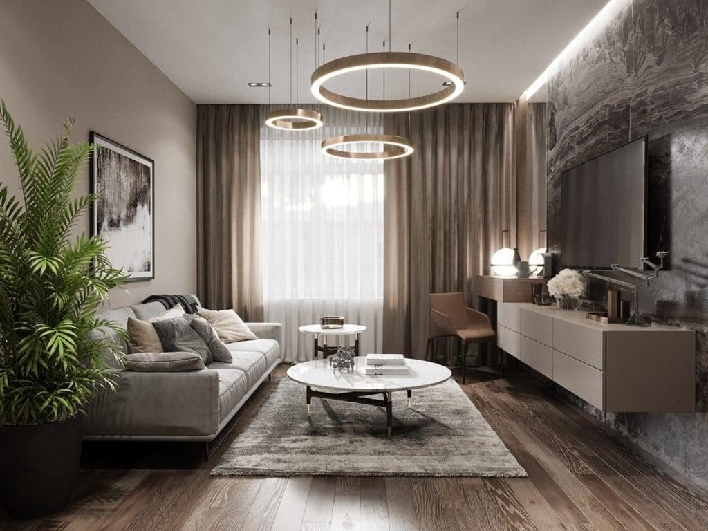 STONE APARTMENT. Дизайн интерьера и 3D-визуализация | AB Design Buro