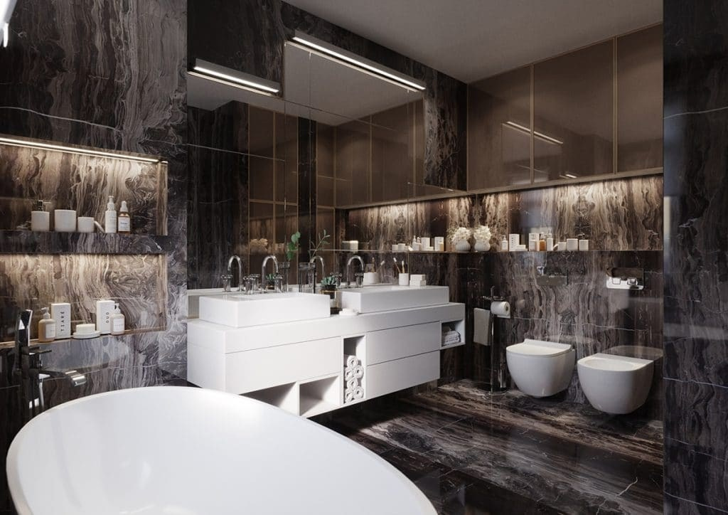 STONE APARTMENT. Дизайн интерьера и 3D-визуализация | AB Design Buro