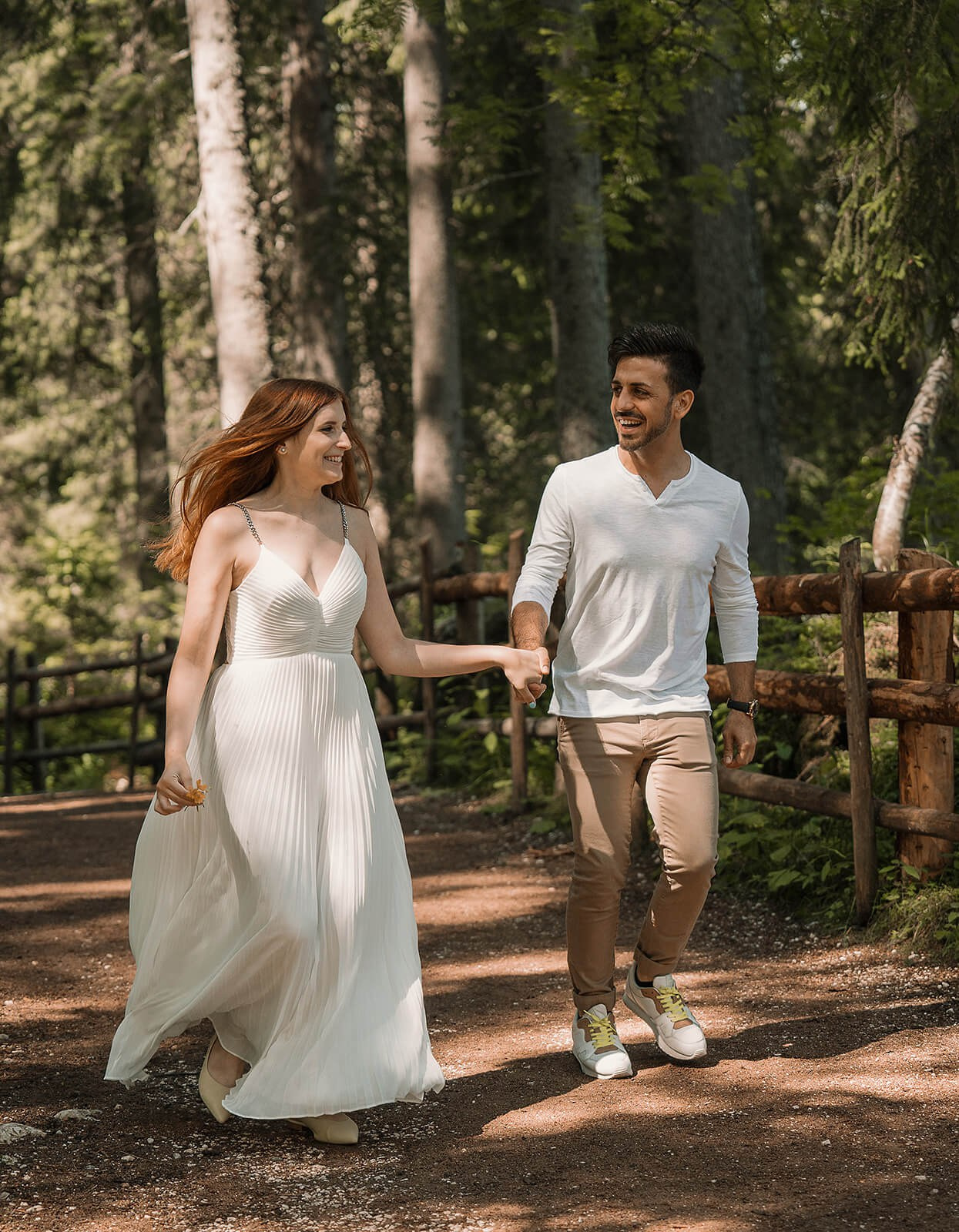 Sesión de Preboda en el Lago di Carezza, Dolomitas | El Velo Blanco. El Velo Blanco I Fotógrafos de Bodas