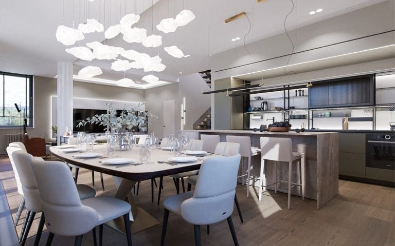 A WEEKEND HOME FOR THE FAMILY. Дизайн интерьера и 3D-визуализация | AB Design Buro