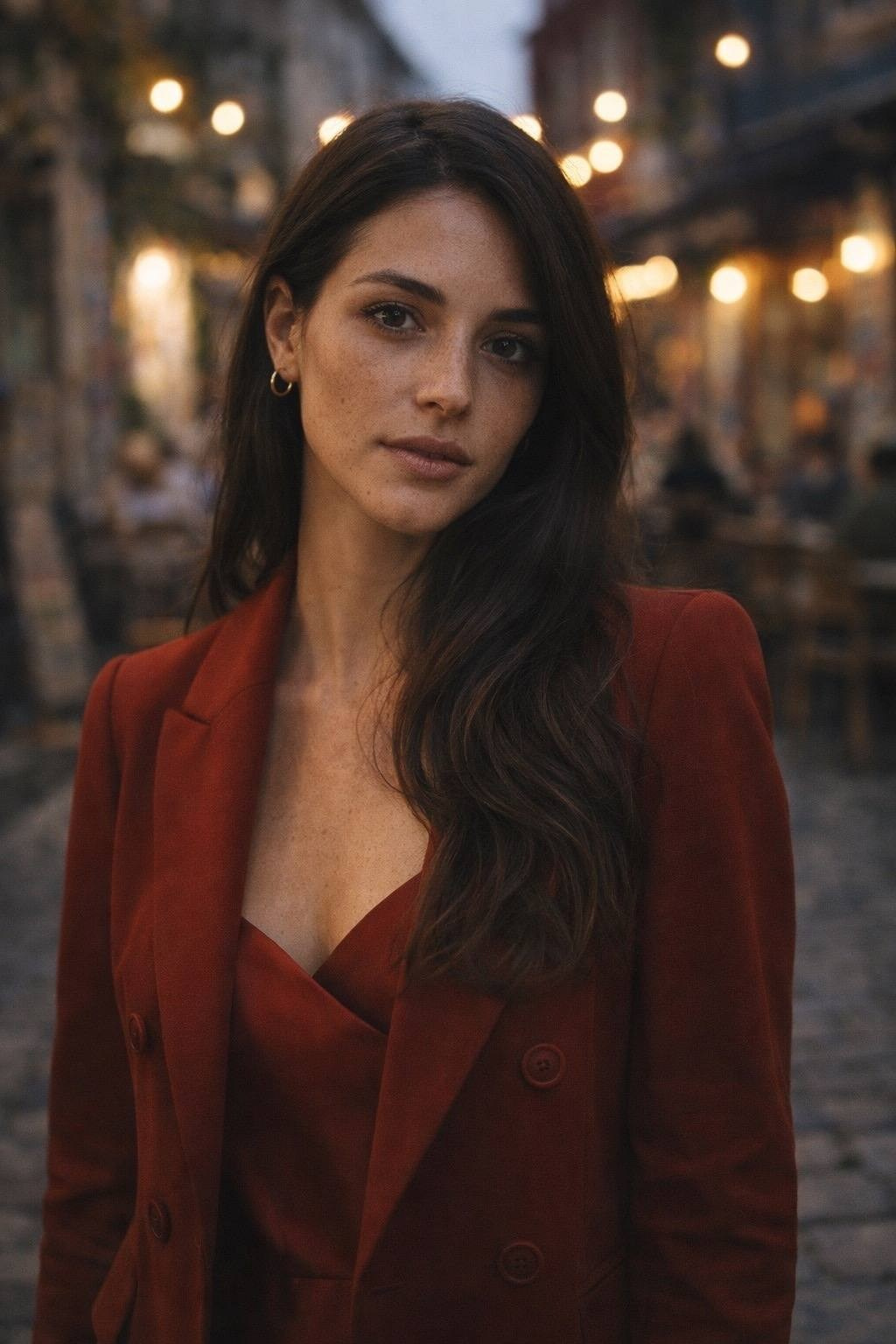 evening portrait woman Kapana Plovdiv