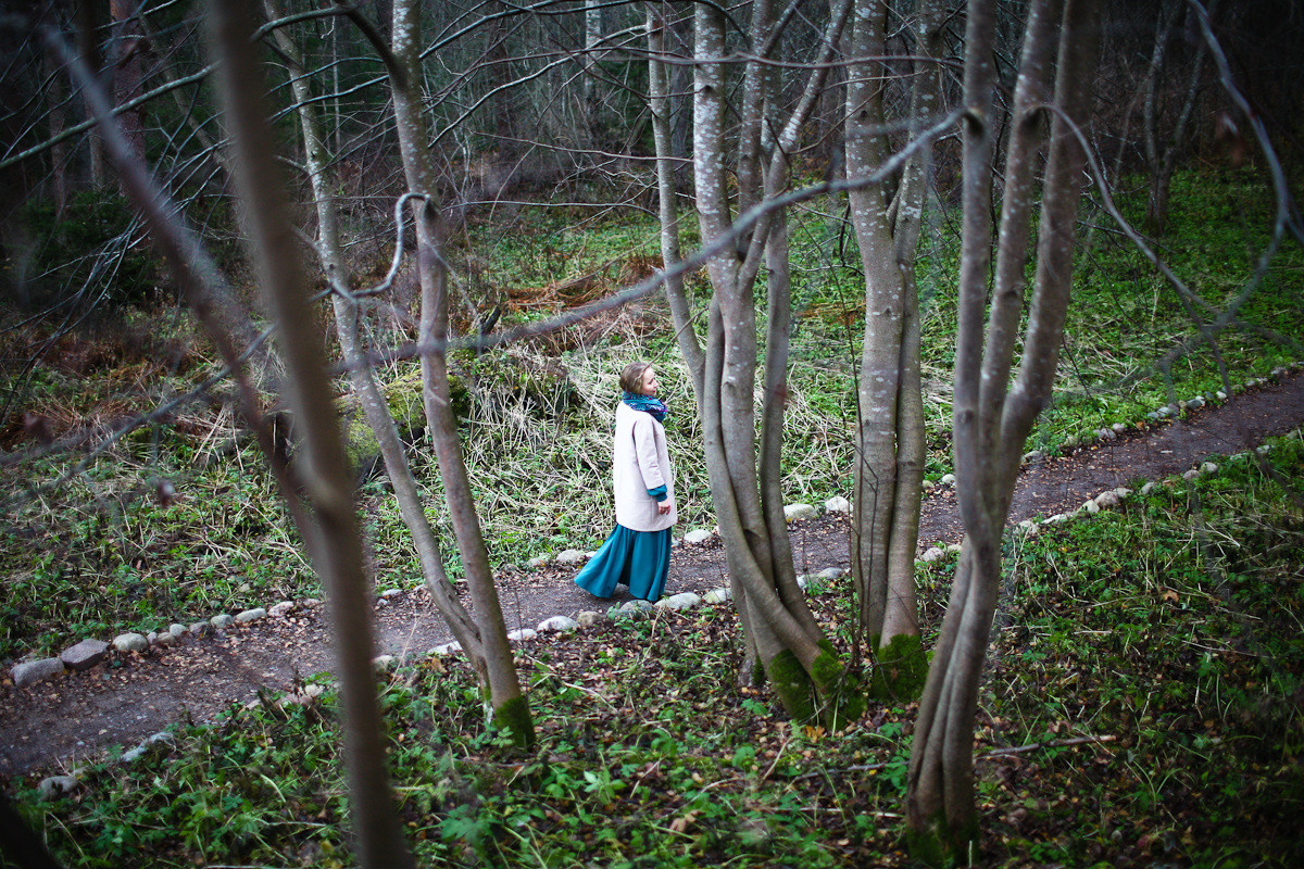 Natalie, woman of forest and sea. Victoria Dini. Art photography in London / Folkestone, UK
