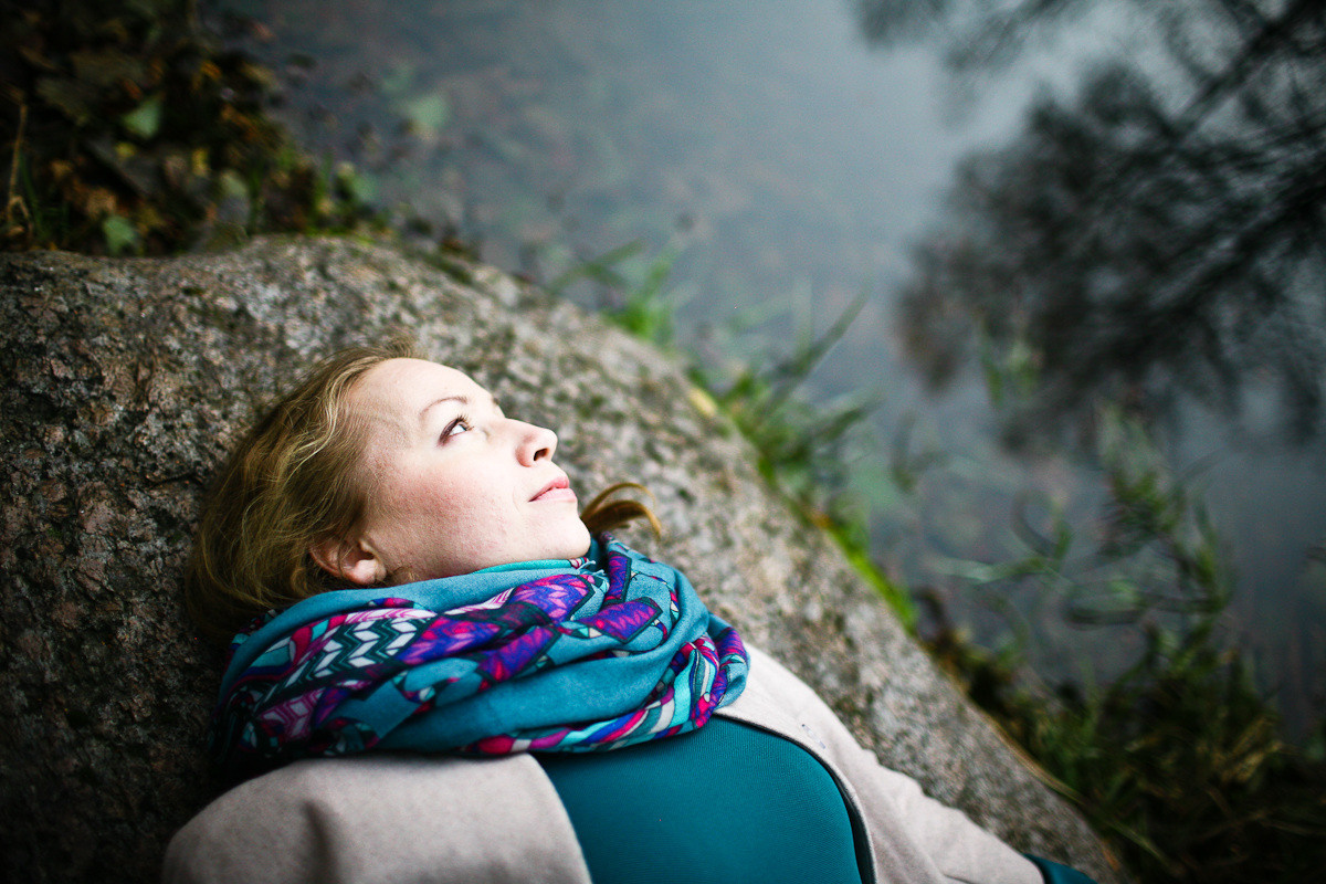 Natalie, woman of forest and sea. Victoria Dini. Art photography in London / Folkestone, UK