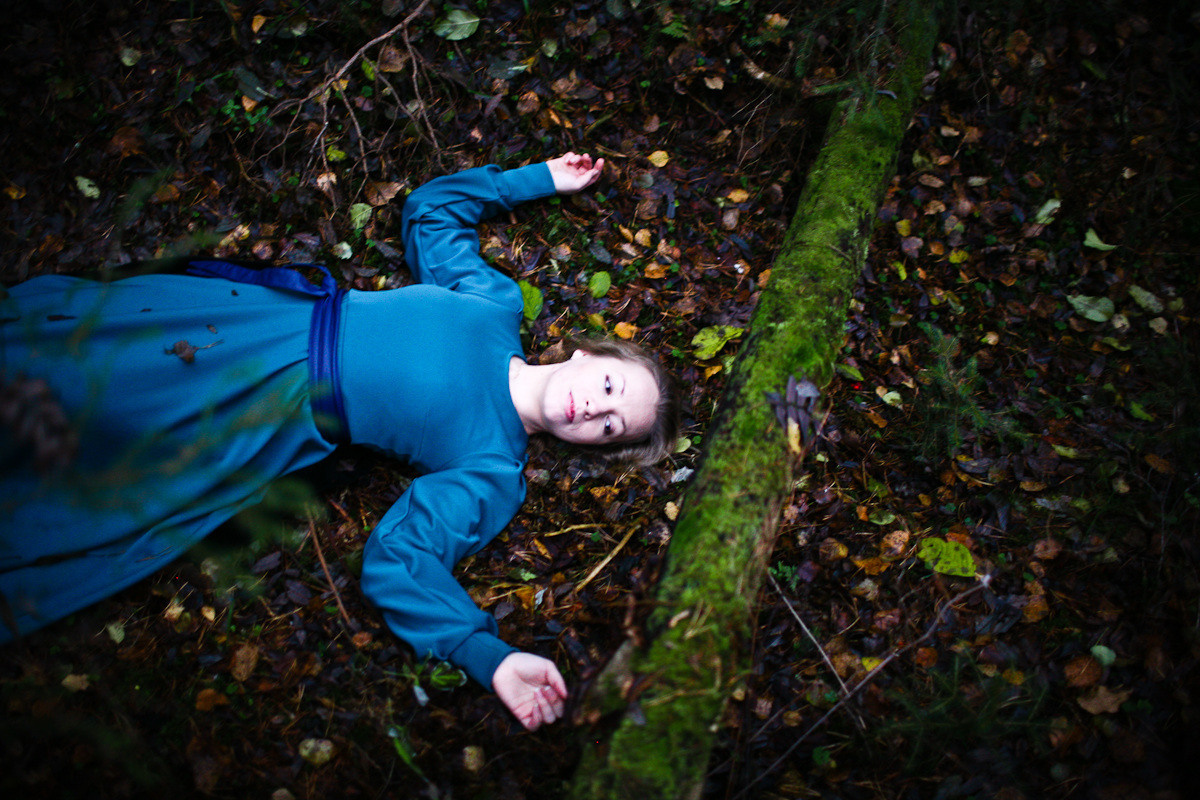 Natalie, woman of forest and sea. Victoria Dini. Art photography in London / Folkestone, UK