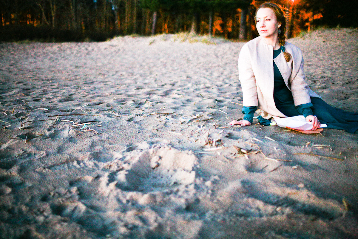 Natalie, woman of forest and sea. Victoria Dini. Art photography in London / Folkestone, UK