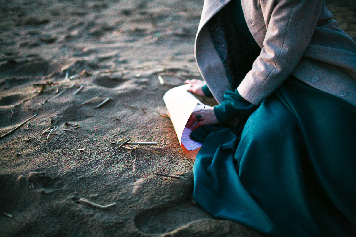 Natalie, woman of forest and sea. Victoria Dini. Art photography in London / Folkestone, UK