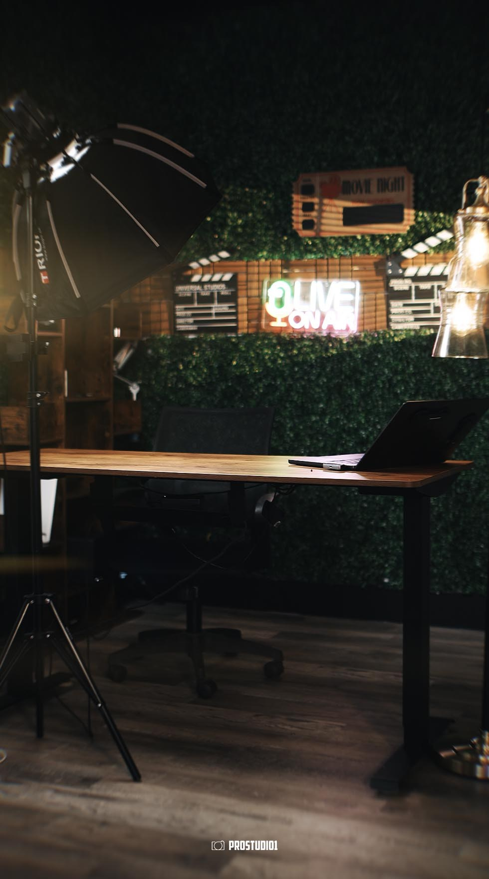 Video & Photo Studio with Black & White Zones | Zone 2. Podcast & Photo Studio in Hollywood, FL | ProStudio1 LLC