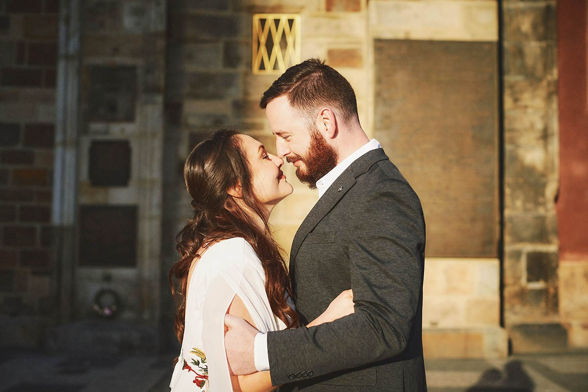 Pre-Dawn Sunrise Engagement Session in Prague