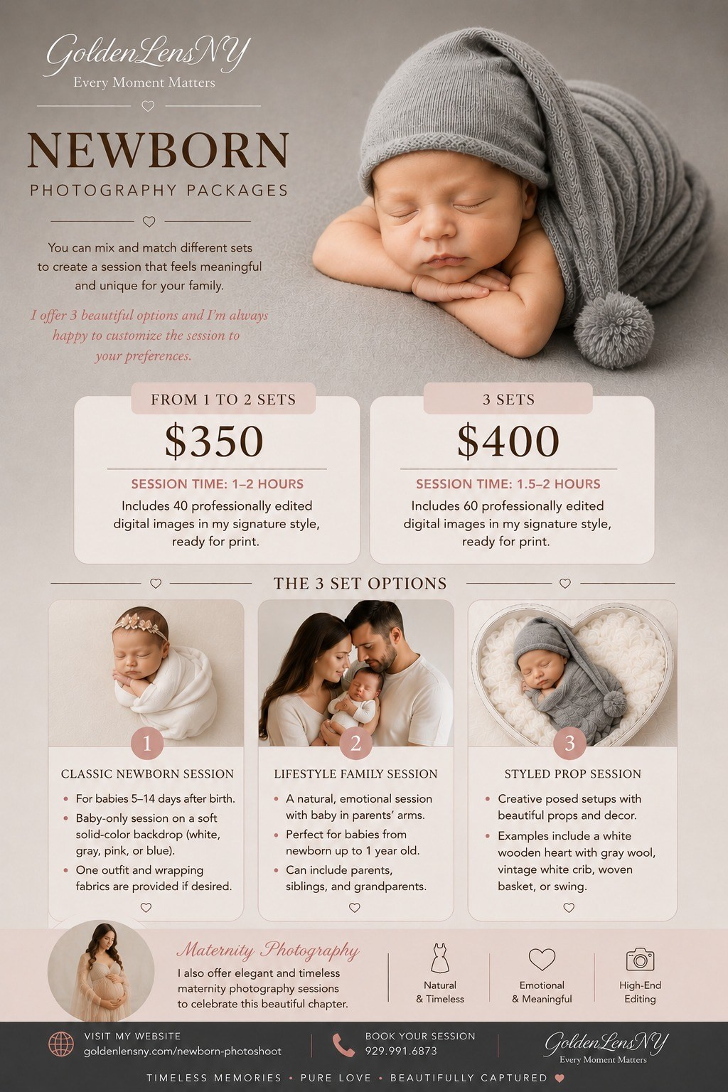 Newborn Photoshoot Packages. Family, lifestyle, and commercial photography in New York and New Jersey
