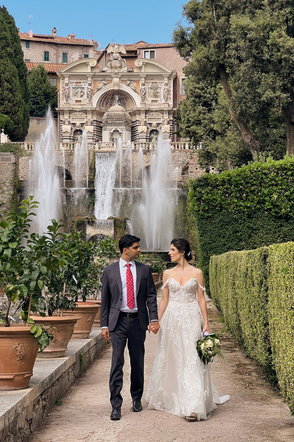 Wedding photoshoot in Tivoli. Photographer in Italy Natalie Bero