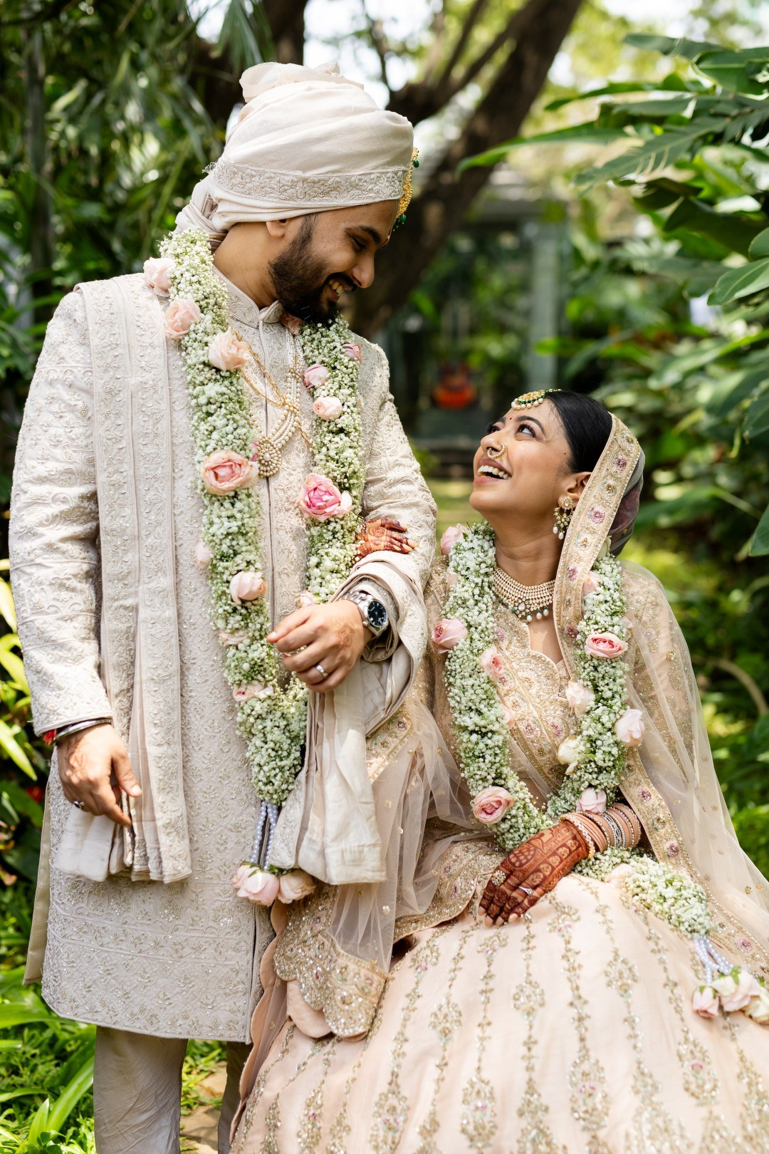 Hands in the Air: Chiranjeev & Niharika at Hyatt Centric Hebbal. Truly Yours | Documentary Wedding Photography & Films | Sharath Padaru, Bangalore