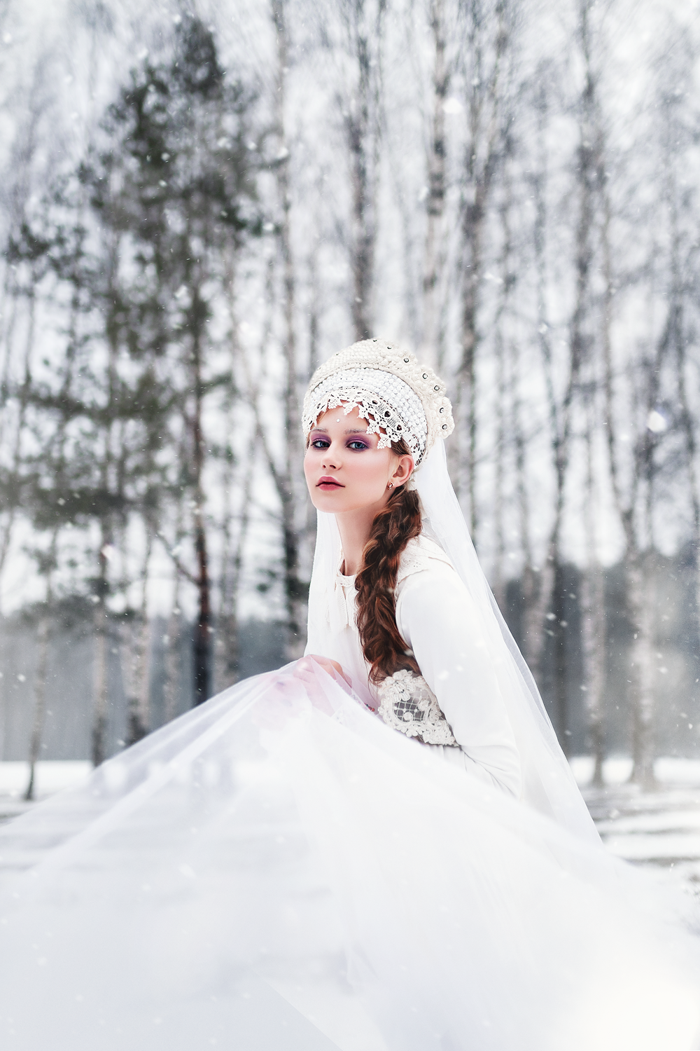 Swan-Princess (2020). Photographer and retoucher Elena Skullova