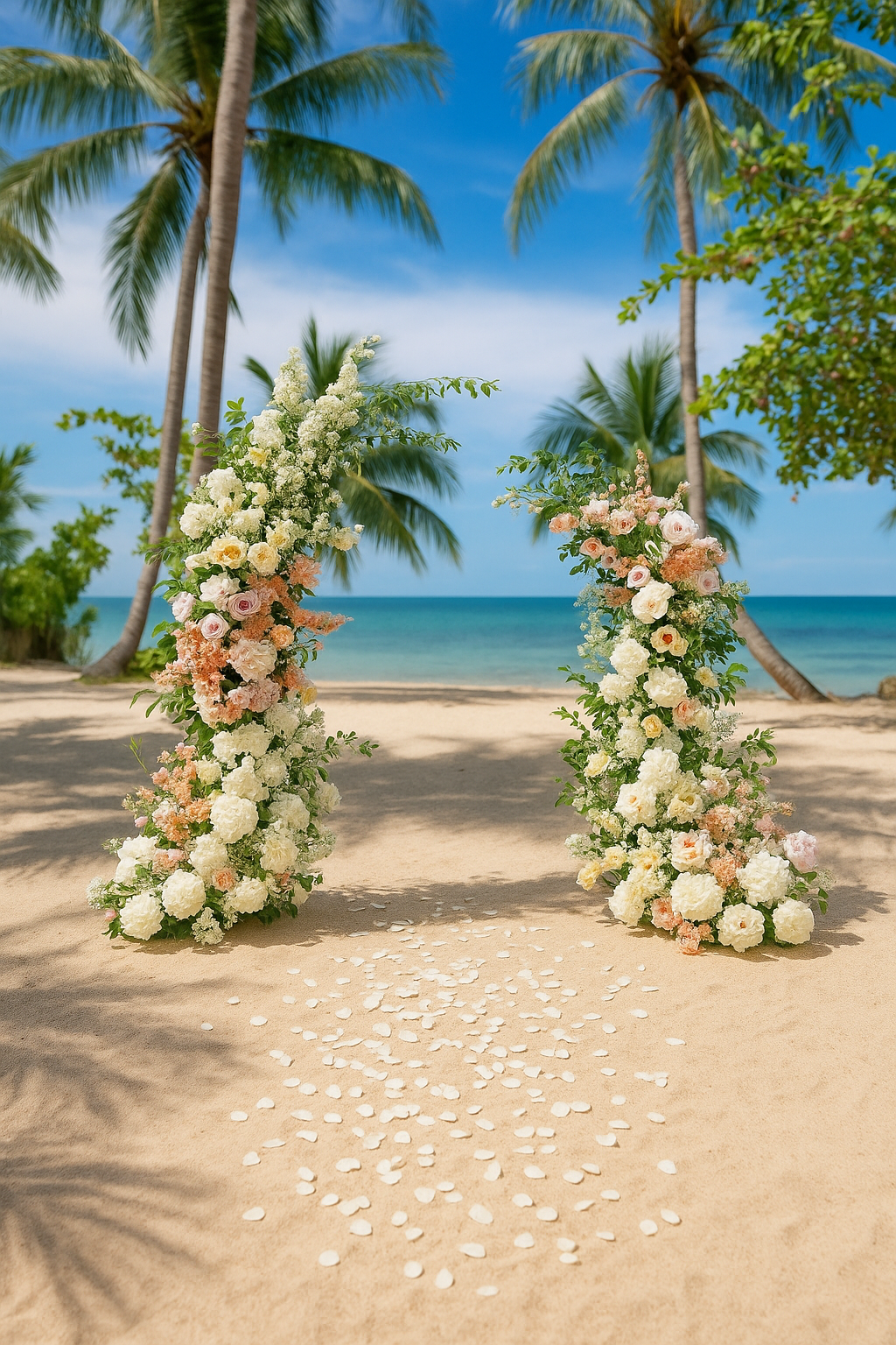 Western ceremony. Wedding on Koh Samui, Thailand