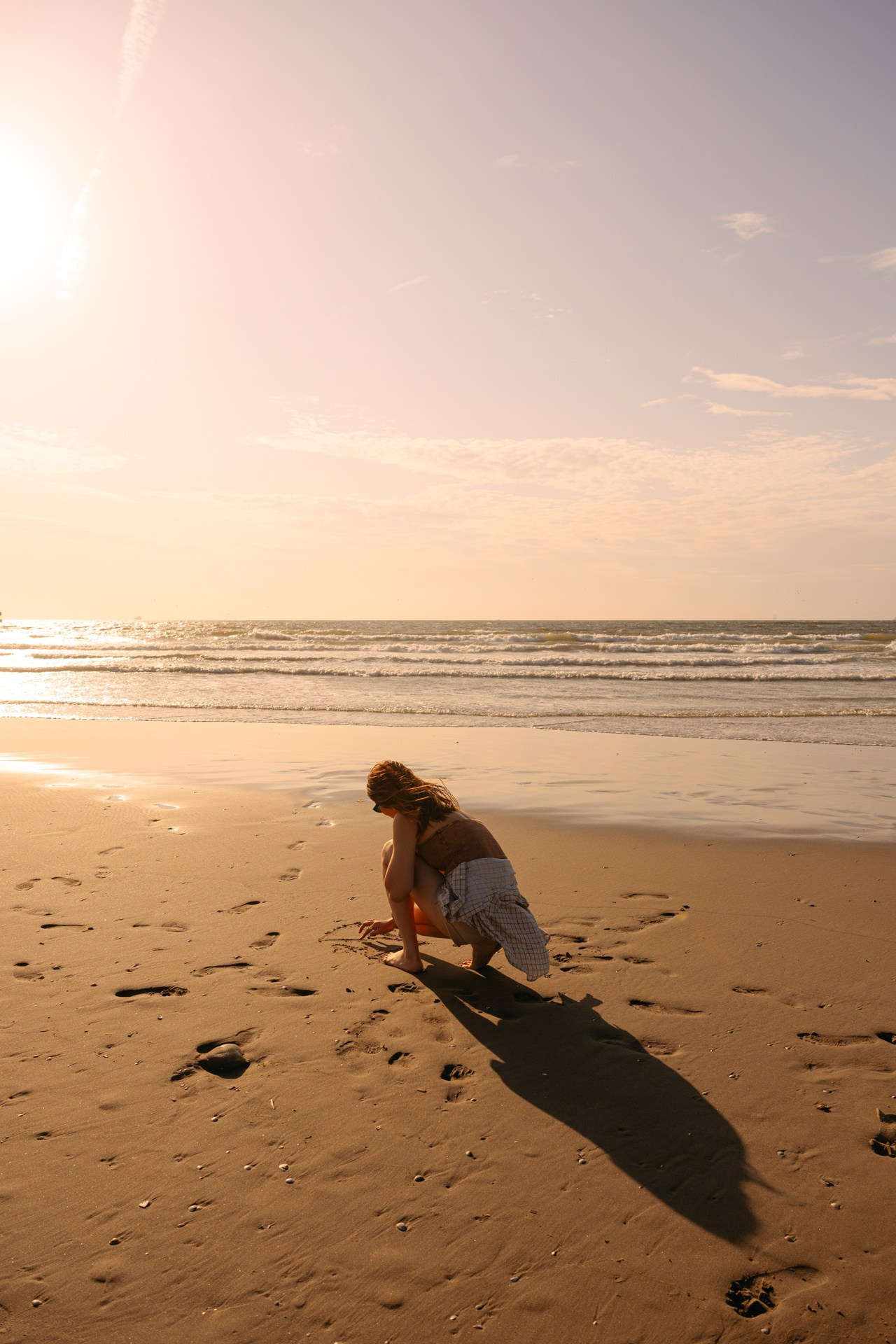 Beach Portrait Photoshoot in the Netherlands — Sunset Vibes. Romantic & Soulful Photography by Natalia Olhova in Rotterdam