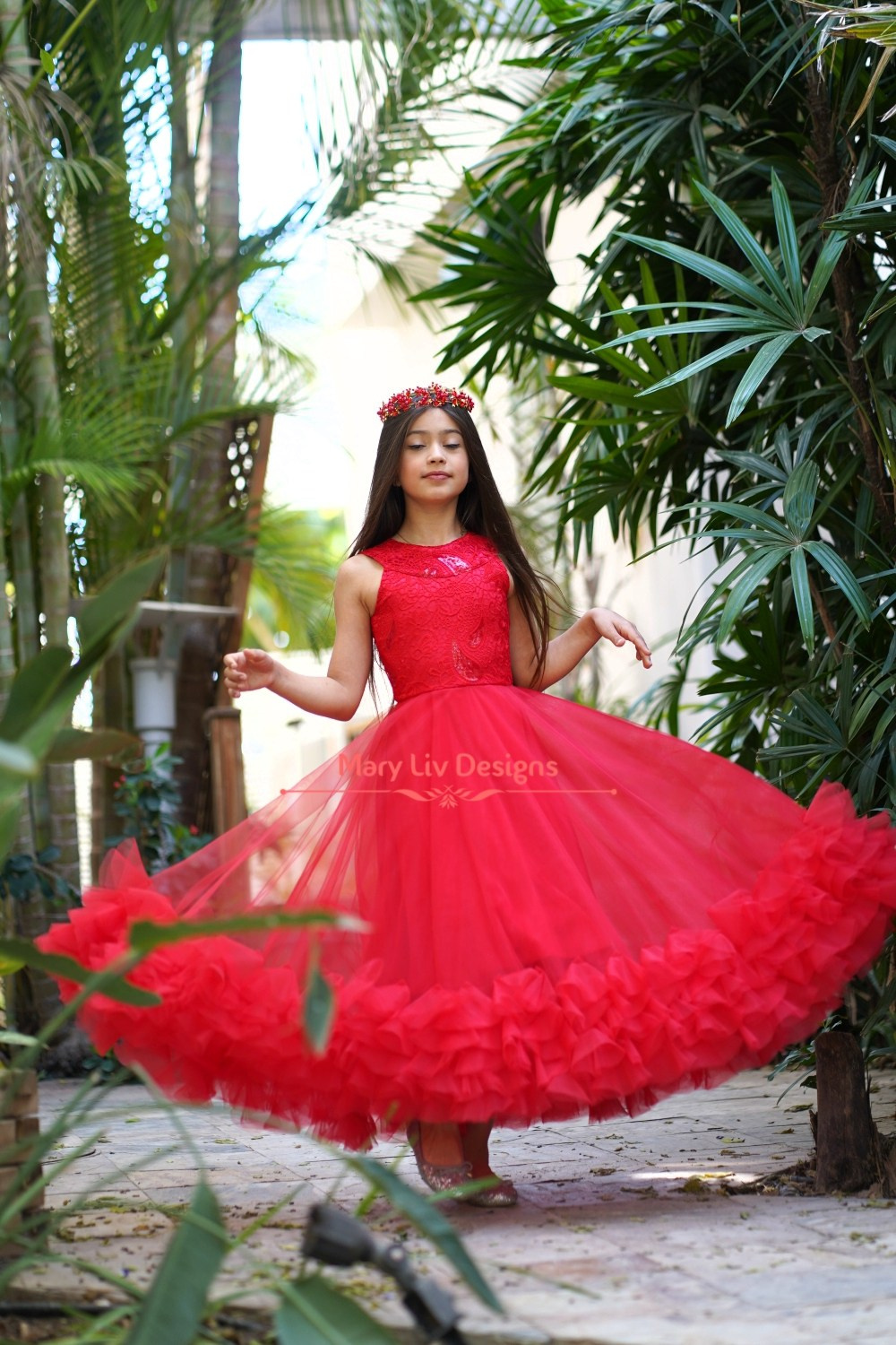 שמלה " Flamingo ". מרי ליב, מעצבת שמלות בתפירה אישית