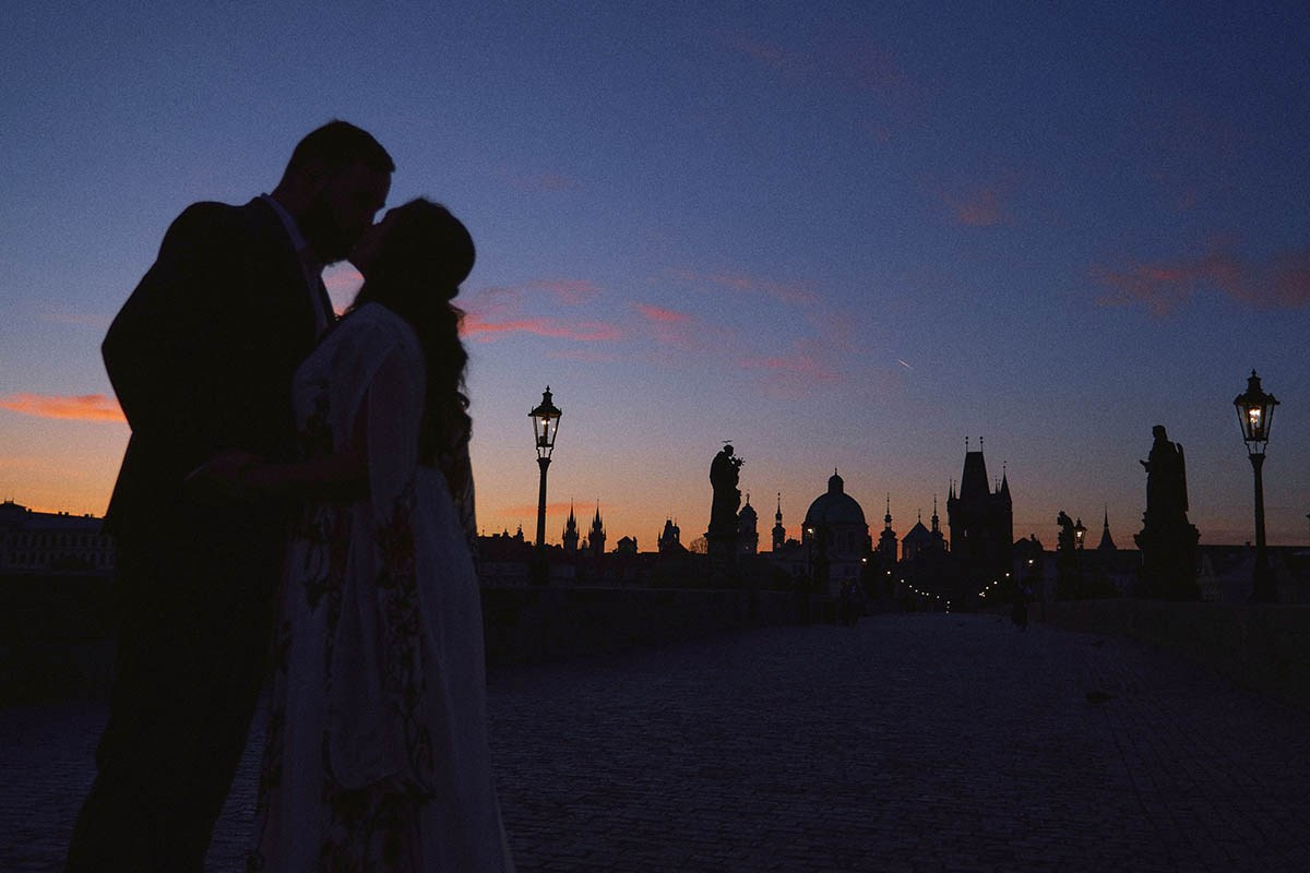 Pre-Dawn Sunrise Engagement Session in Prague