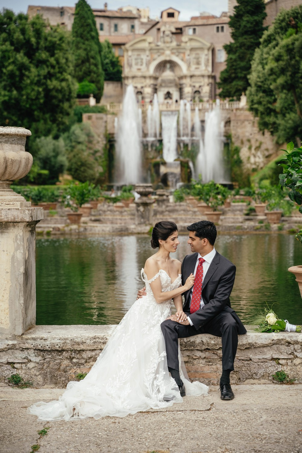 Wedding photoshoot in Tivoli. Photographer in Italy Natalie Bero