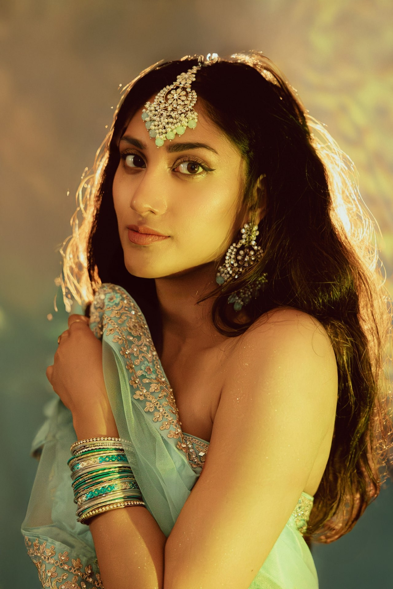 Dream Portrait in Traditional Indian Attire — Studio Photoshoot in Rotterdam. Romantic & Soulful Photography by Natalia Olhova in Rotterdam