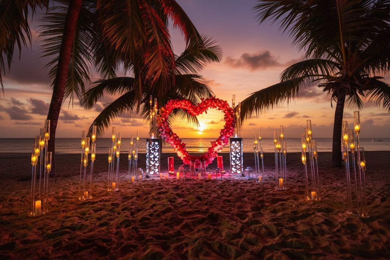 Pedidos de Casamento em Punta Cana | Pacotes Românticos na Praia. Fotógrafo de Casamento e Pedido de Casamento em Punta Cana — Mikhail Chernov