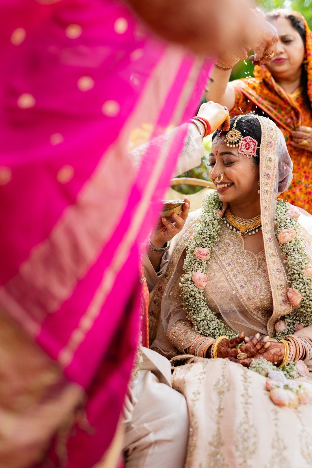 Hands in the Air: Chiranjeev & Niharika at Hyatt Centric Hebbal. Truly Yours | Documentary Wedding Photography & Films | Sharath Padaru, Bangalore