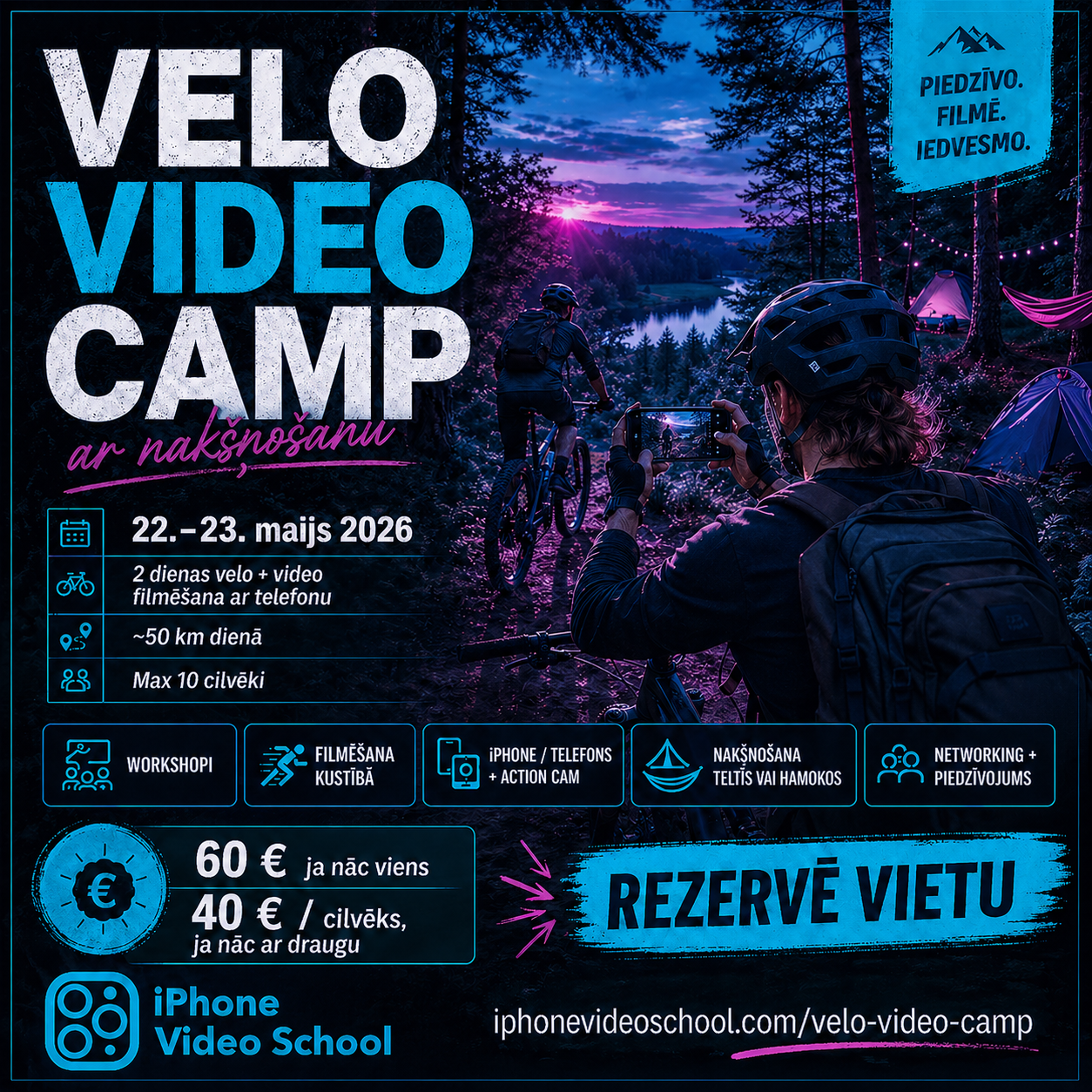 Jaunumi par filmēšanu, video montāžu un tehniku - iPhone Video School. Video filmēšana un veidošana ar telefonu, filmēšanas kursi