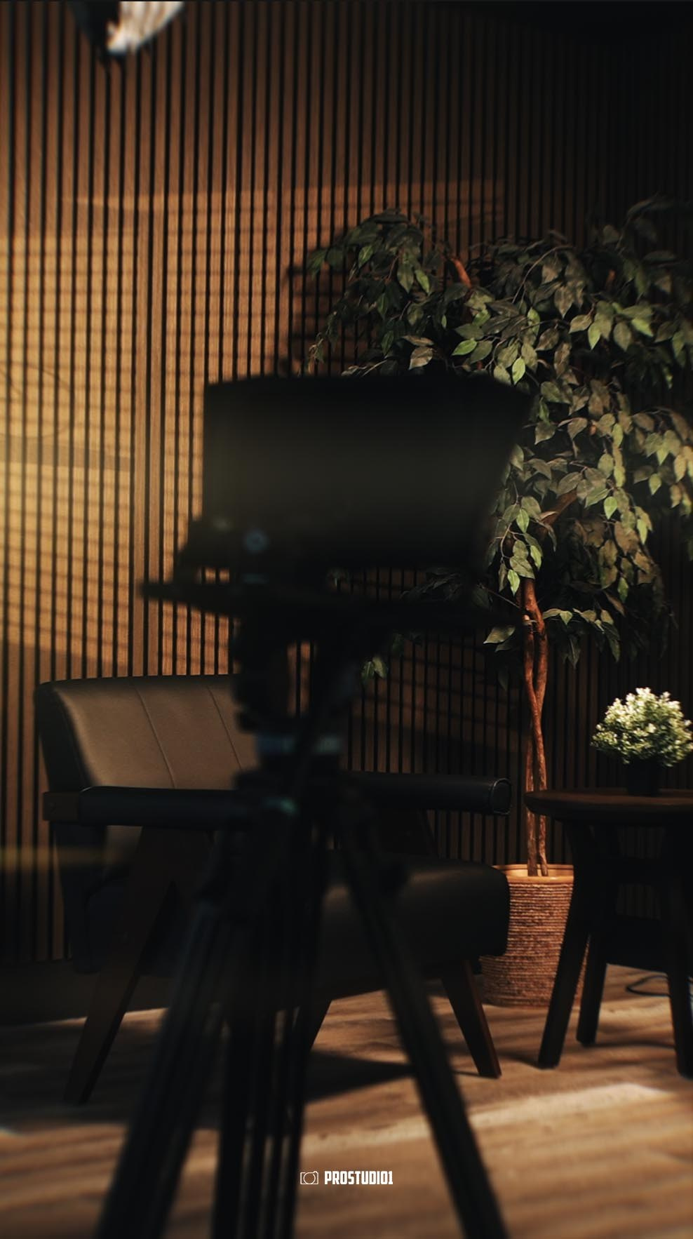 Video & Photo Studio with Black & White Zones | Zone 2. Podcast & Photo Studio in Hollywood, FL | ProStudio1 LLC