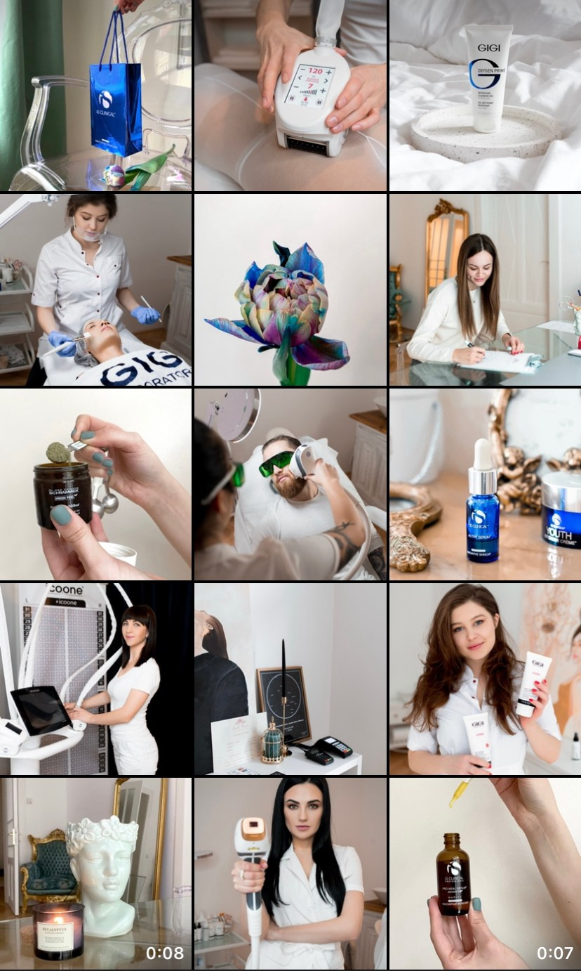 визуал прага фотограф видеограф салон красоты чехия контент стратегия косметика магазин