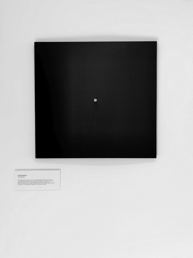 Beginning. Halina Marduła, visual artist, lives and works in Wrocław (Poland)