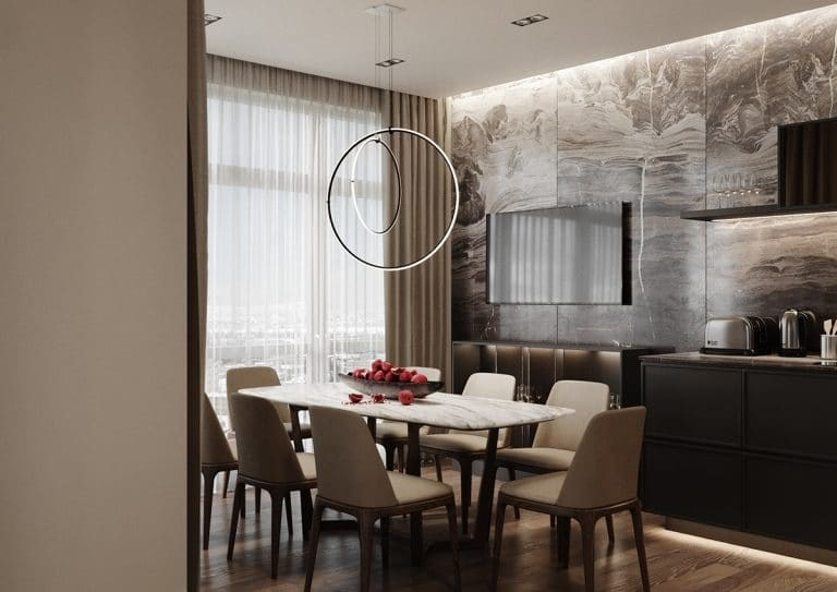 STONE APARTMENT. Дизайн интерьера и 3D-визуализация | AB Design Buro