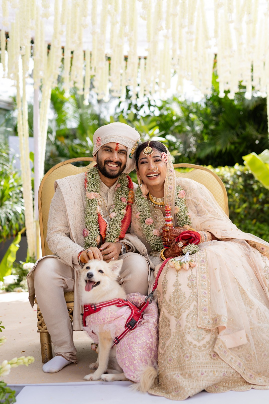 Hands in the Air: Chiranjeev & Niharika at Hyatt Centric Hebbal. Truly Yours | Documentary Wedding Photography & Films | Sharath Padaru, Bangalore