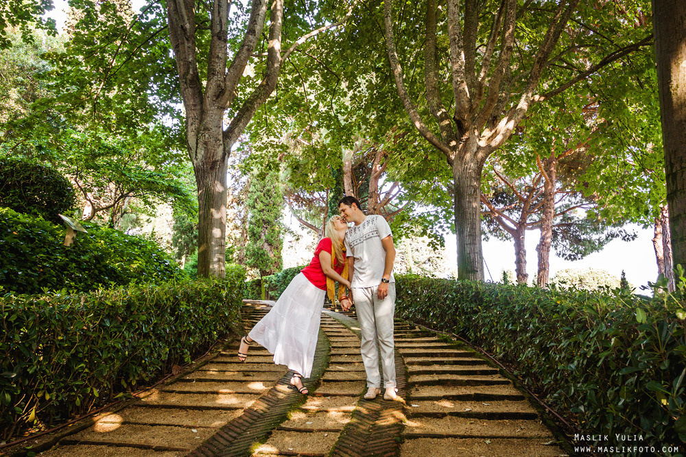 Romántica sesión de fotos en Barcelona. Fotógrafo en Barcelona  Maslik Yulia