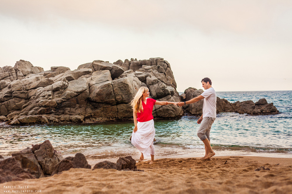 Romántica sesión de fotos en Barcelona. Fotógrafo en Barcelona  Maslik Yulia