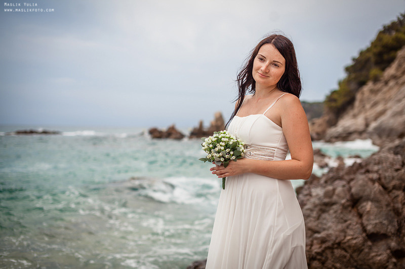 Sesión de fotos de boda en el Parque Laberinto de Barcelona. Fotógrafo en Barcelona  Maslik Yulia