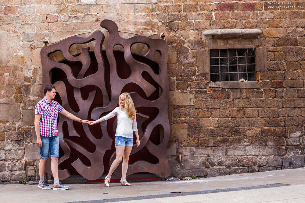 Romántica sesión de fotos en Barcelona. Fotógrafo en Barcelona  Maslik Yulia