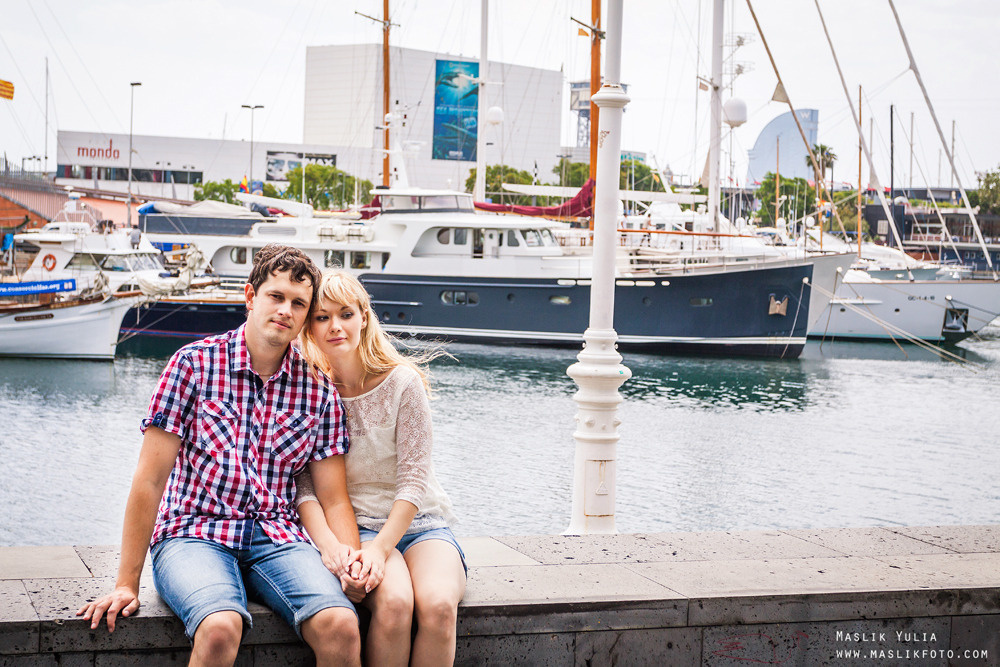 Romántica sesión de fotos en Barcelona. Fotógrafo en Barcelona  Maslik Yulia