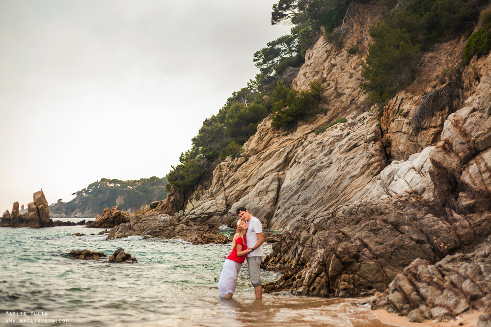 Romántica sesión de fotos en Barcelona. Fotógrafo en Barcelona  Maslik Yulia