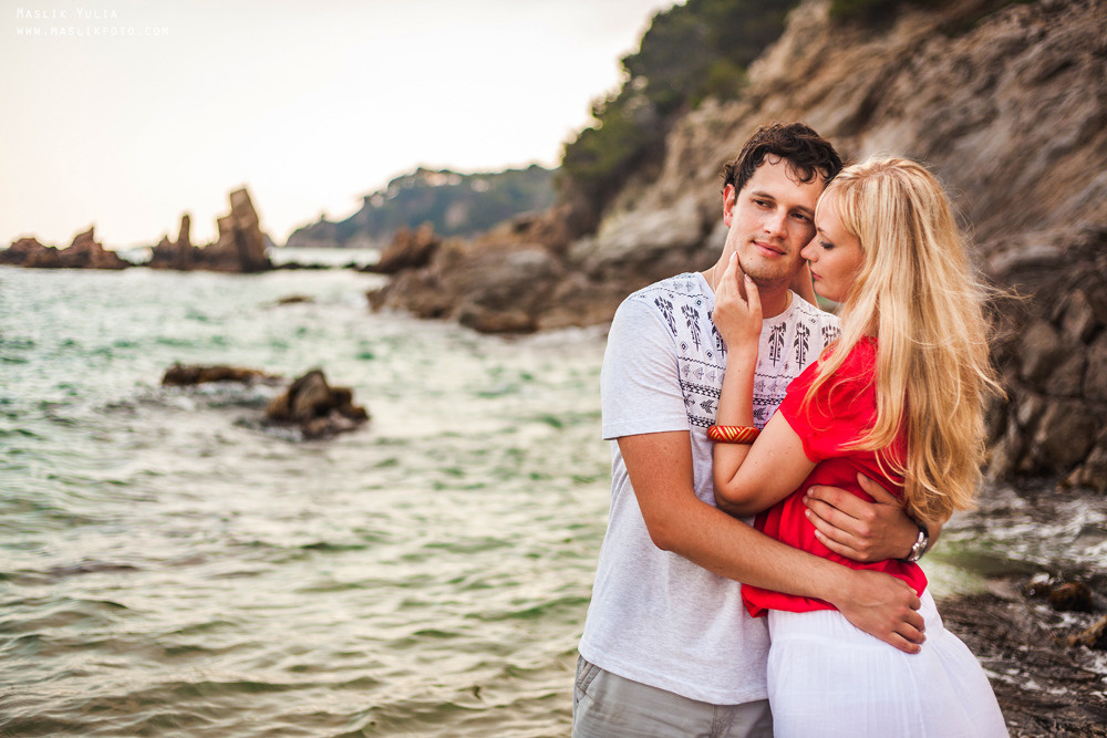 Romántica sesión de fotos en Barcelona. Fotógrafo en Barcelona  Maslik Yulia