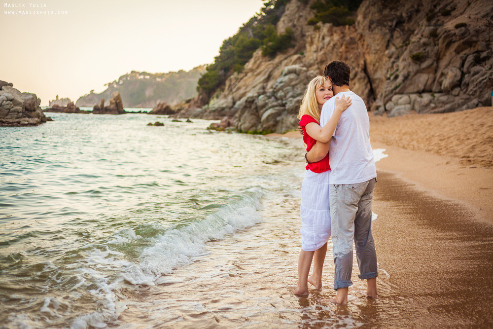 Romántica sesión de fotos en Barcelona. Fotógrafo en Barcelona  Maslik Yulia