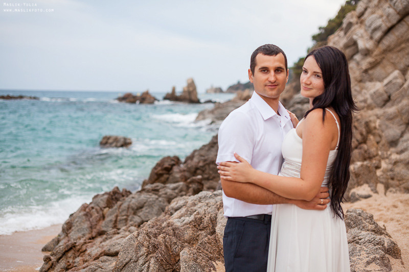 Sesión de fotos de boda en el Parque Laberinto de Barcelona. Fotógrafo en Barcelona  Maslik Yulia
