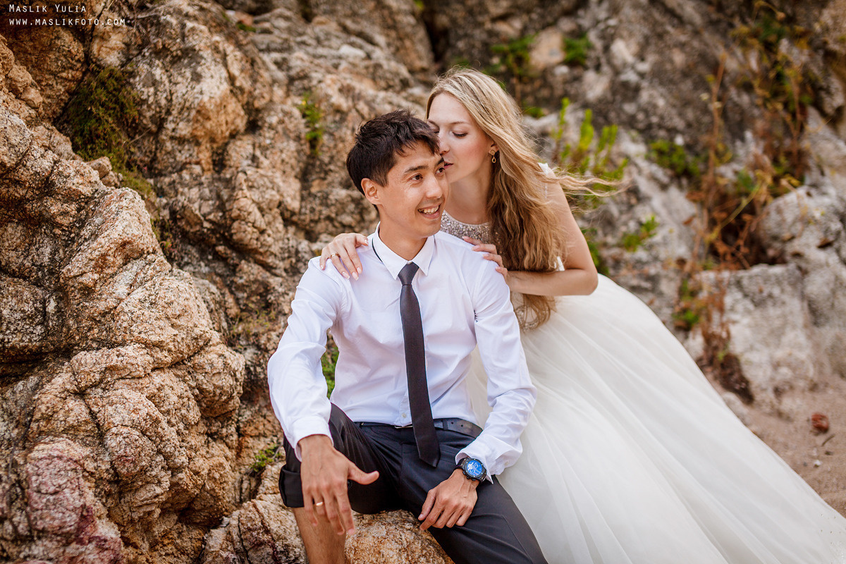 Wedding photo session on the Costa Brava, Spain. Photographer in Barcelona Spain Maslik Yulia