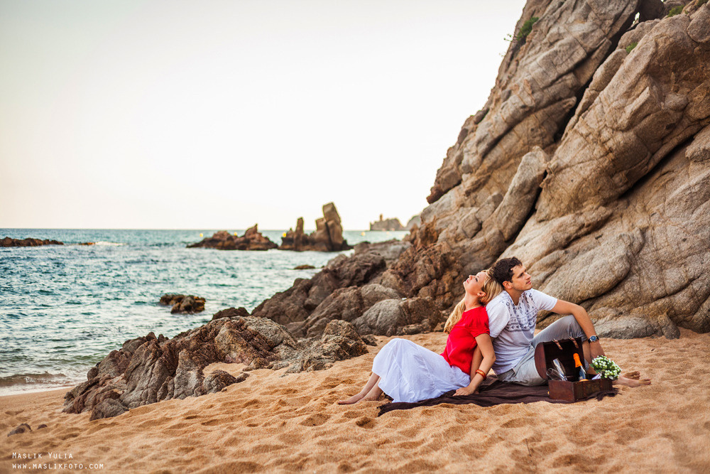 Romántica sesión de fotos en Barcelona. Fotógrafo en Barcelona  Maslik Yulia